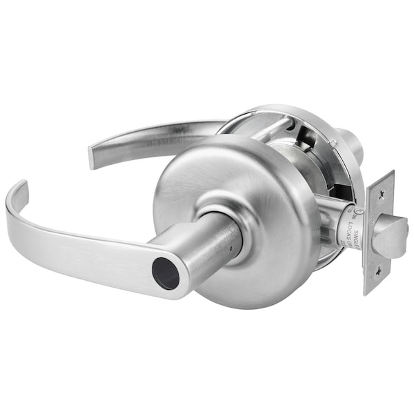 Grade 1 Entrance/Office Cylindrical Lock, Princeton Lever, Conventional Less Cylinder, Satin Chrome
